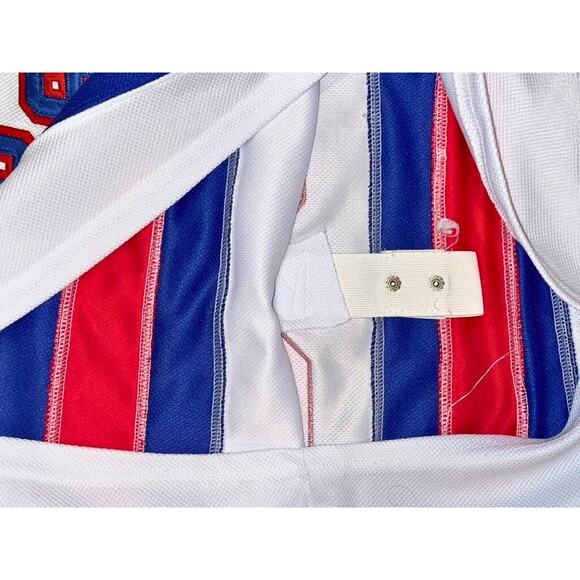 New York Rangers Mats Zuccarello Reebok CCM NHL Jersey W/ fight strap Size 52 - Picture 11 of 12